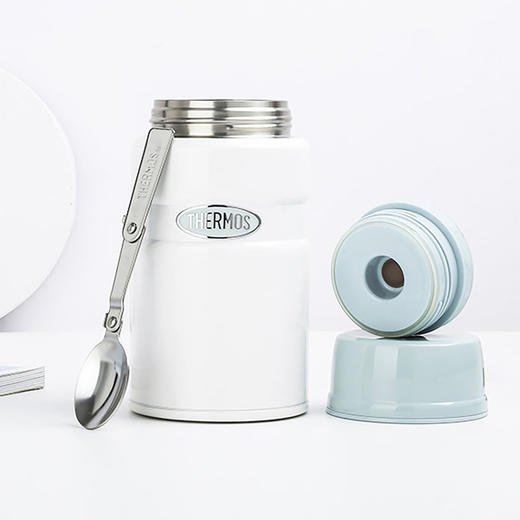 6926497351767 膳魔师THERMOS 不锈钢焖烧杯长效保温饭盒上班族便携焖粥焖烧罐TCLF-520【WH白色720ml】 商品图2