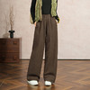 百媚生 天丝苎麻棉裤25冬新款直筒裤防寒保暖加棉女裤TDA-8832 商品缩略图1