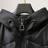 丁摩 真皮羽绒服女中长款白鸭绒皮草外套7502 商品缩略图3