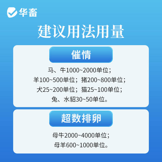 华畜孕马血清兽用注射用血促性素猪牛羊发情针剂母畜促排兽药 商品图3