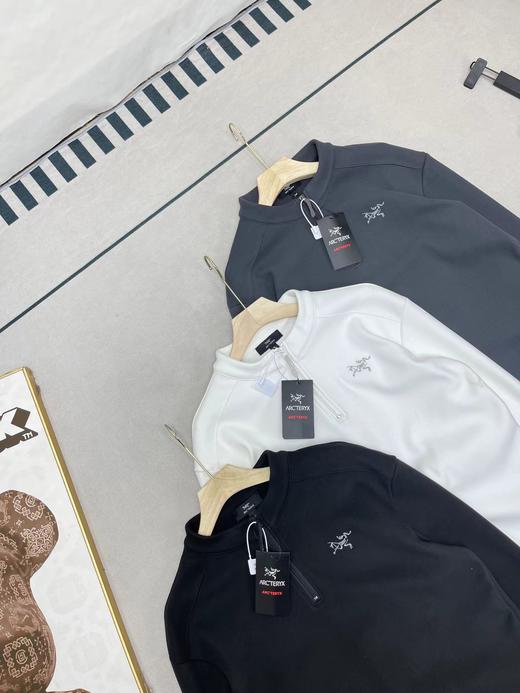 F011255户外新款弹力运动户外休闲加绒加厚半拉链打底衫长袖 商品图1