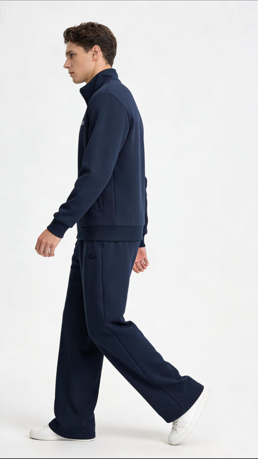 男女同款FL加绒直筒松紧腰卫裤 商品图12