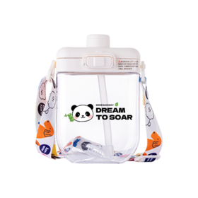 ABF891WHTSDW 乐扣乐扣Lock&Lock 【双饮口】大容量成人吸管杯外出便携背带榛果塑料水杯男女夏