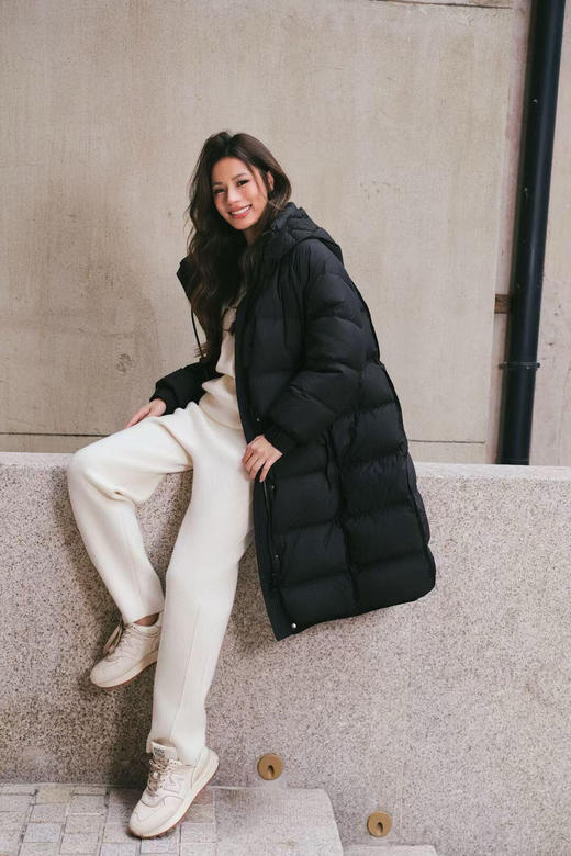 中戏系品牌正品三防中长款90绒羽绒服 商品图3