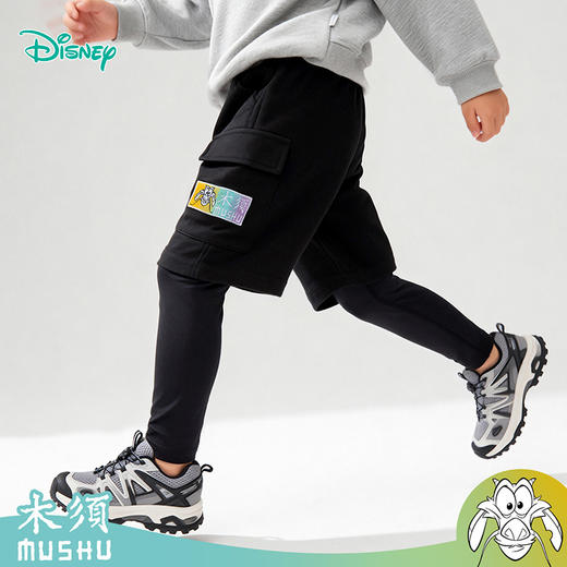 迪士尼玩酷潮年男童潮酷假两件长裤223DK0391 商品图4