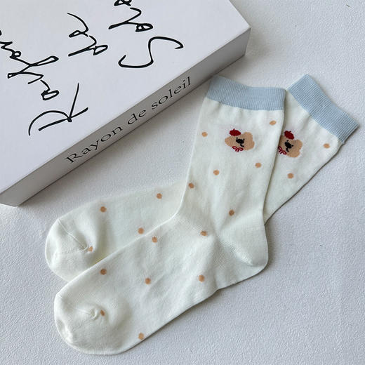 日系小狗基础-简约百搭女袜袜子-纪念日百货门店同款168693269 商品图2