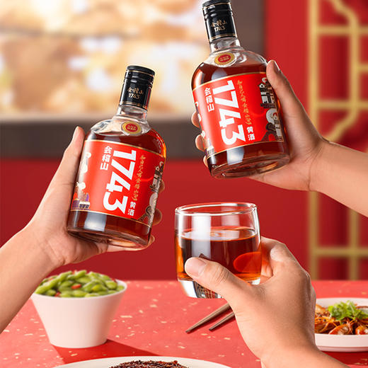 会稽山官旗 黄酒绍兴黄酒整箱 会稽山1743半干型花雕酒500ml*6瓶装老酒 商品图4