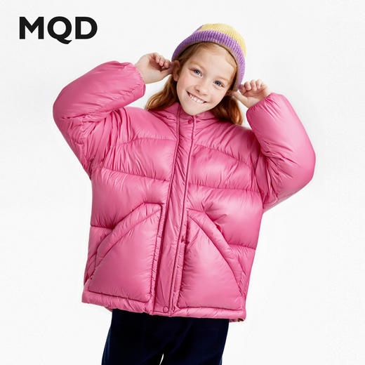 【MQD】【无氟】女童三防羽绒服2025冬季新款儿童轻柔面包羽绒外套 商品图0