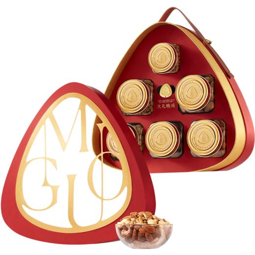 品牌直发 觅菓 红罗兰礼盒2.0  1.481kg（晚松AA+138g+落松AA+259g+大开心果248g+大夏威夷果258g+A160大紫衣腰果258g+大巴旦木仁320g） 商品图12