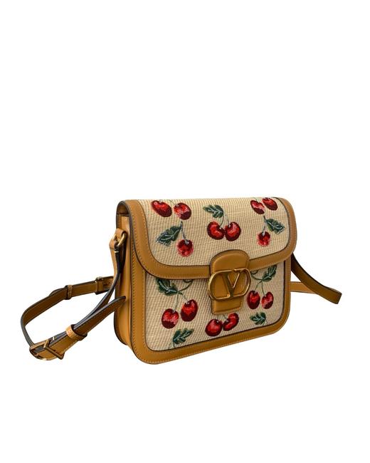 提花拉菲草皮革手袋斜挎包zo023 商品图2