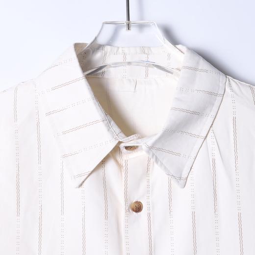 SDSA男士秋冬新款痞帅男装潮牌设计感竖纹翻领长袖衬衫百搭简约 商品图1