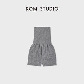 ROMI STUDIO“裸感舒适”100%山羊绒高腰弹力毛织短裤RWDSXT2166