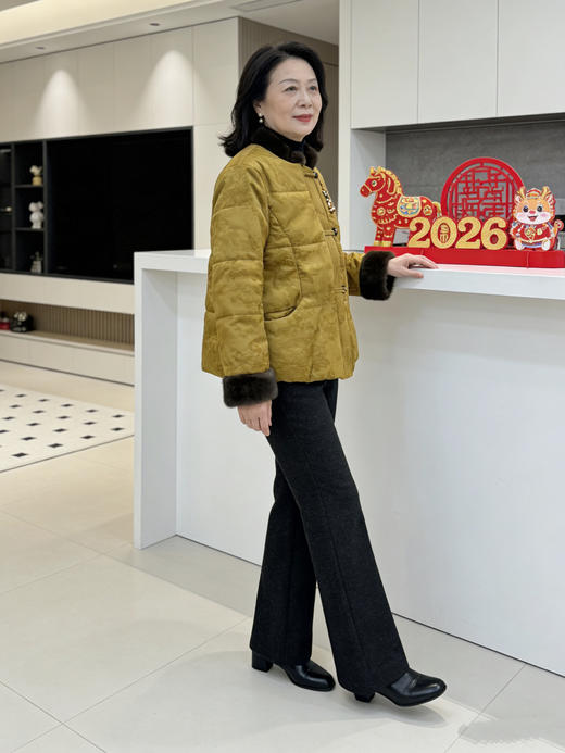 妈妈婆婆新年仪式感加绒夹棉厚款国风棉服 商品图11