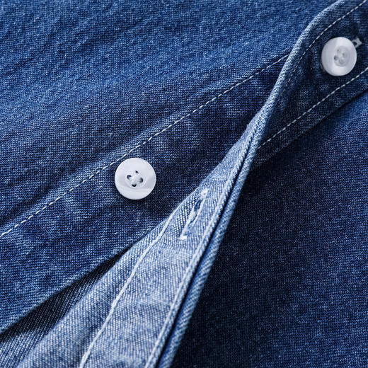gxgjeans 男装【棉100%】男士长袖牛仔衬衫2025秋款叠穿百搭青少年上衣K&C 商品图4