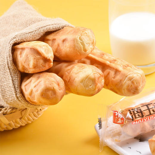 海玉·手撕棒500g 面包棒 奶香浓郁 营养早餐 软面包点心 商品图3