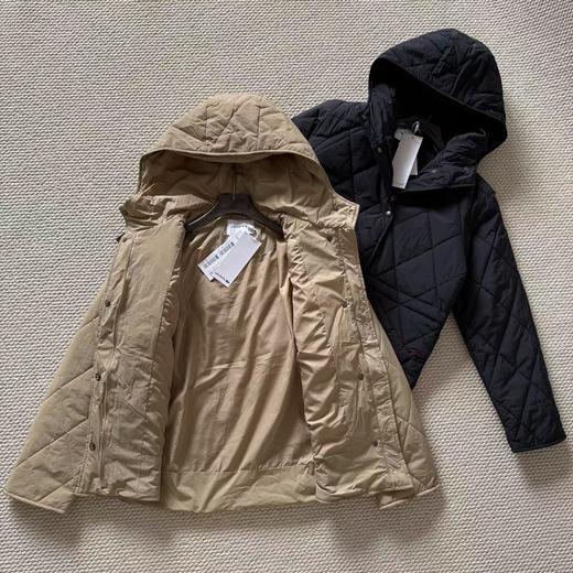 F011275女装25秋季新款菱形绗缝连帽棉服外套 商品图7
