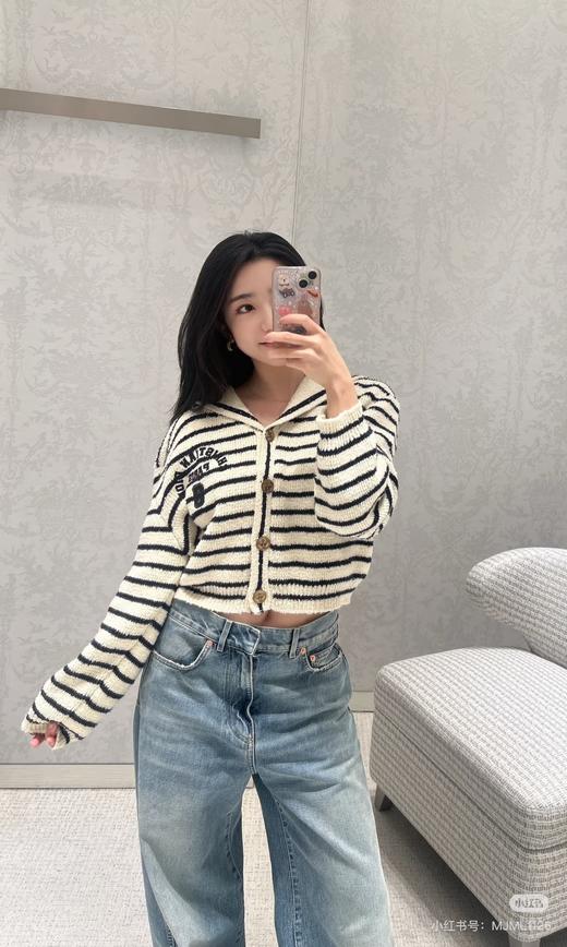 普拉达  海军领条纹针织(MM) 商品图5