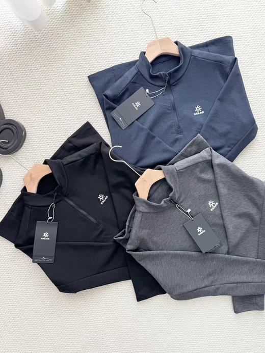 F011206羊毛立领功能长袖T恤美利奴速干户外运动攀登徒步男 商品图7