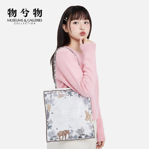 物兮物 东方梦境系列 复古缎面 印花单肩包 商品图0
