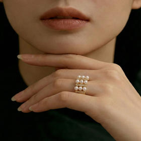 【石榴婆专享】“云梯珠簇”淡水珍珠戒指