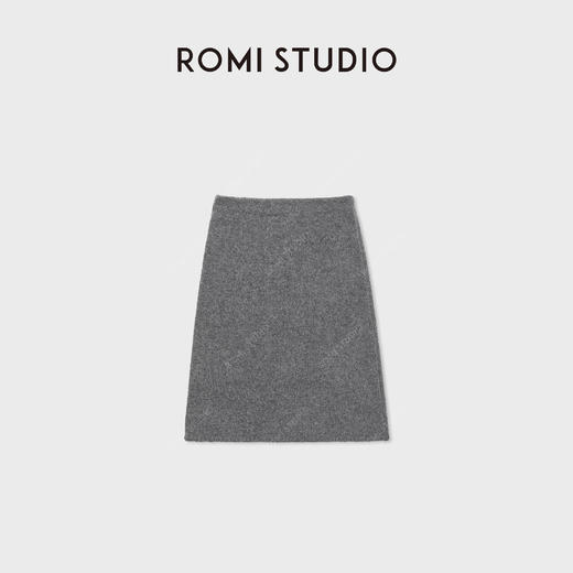 ROMI STUDIO“自然修饰”优质纯羊毛软糯收腰毛织半身裙RWDSXT1758 商品图1