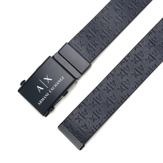8057163145460 ARMANI EXCHANGE 男士牛皮革时尚潮流带字母LOGO裤带腰带【1250*35mm】 商品图1