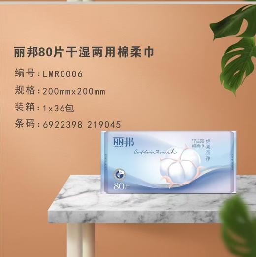 丽邦卷纸18卷+抽纸12包送丽邦洗脸巾一包 商品图3