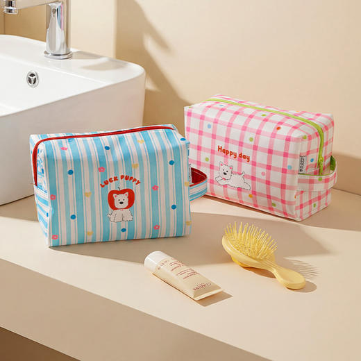 摩登主妇洗漱包女化妆包外出便捷收纳包大容量手提防水分区旅行袋 商品图1