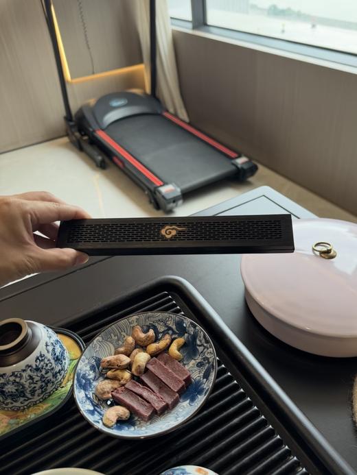 【祥云-黑檀木卧香炉】敦煌福泽黑檀木祥云盒黄杨木镶嵌香盒香炉 商品图8