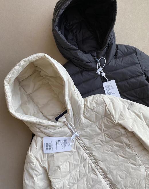 F011238秋冬甄选连帽轻薄排骨羽绒服女通勤休闲保暖外套 商品图2