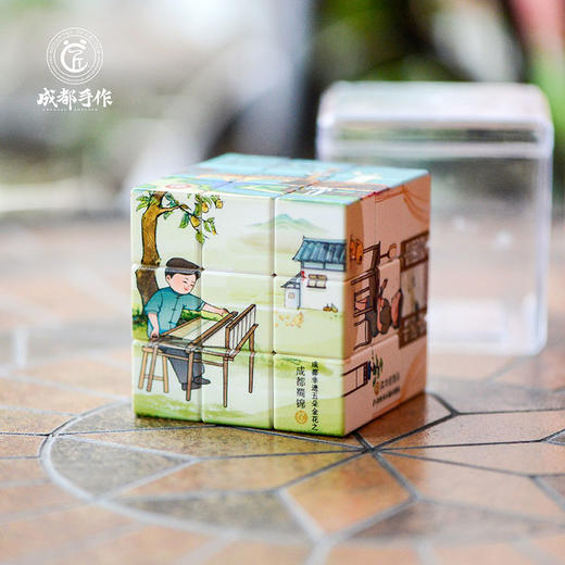 【文旅文创三阶魔方】成都手作文旅文创魔方 三阶解压魔方 成都非遗五朵金花/熊  猫打卡/文旅成都 三种图案可选 儿童益智玩具【文创工艺品】卡通新潮特色图案 商品图5