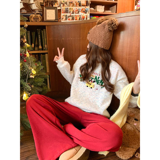 <曾小咸推荐>现货秒杀 ！微信超特价！韩系字母刺绣加绒卫衣 日常199.99 立减110 秒杀89.99！！ 商品图2