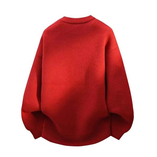 F011234马到成功一马当先2026生肖马品质秋冬圆领提花潮流毛衣 商品图1