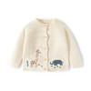 可爱动物乐园针织纯棉婴儿开衫毛衣A类秋季纯色简约宝宝毛衣外套 商品缩略图4