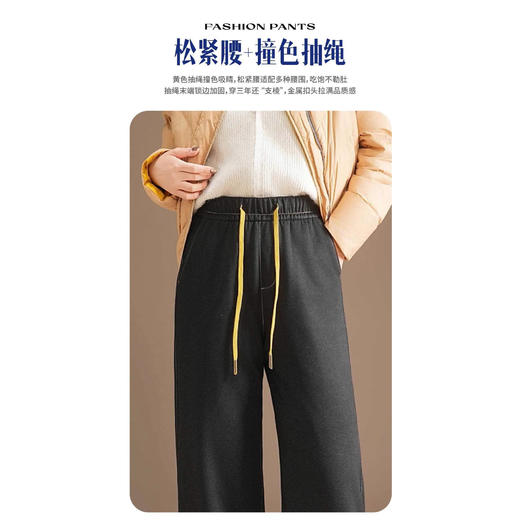 「牛仔羽绒裤！轻松过冬」五只白鹅牛仔羽绒裤外穿显瘦阔腿裤女直筒秋冬新款高腰白鸭绒下装 商品图2