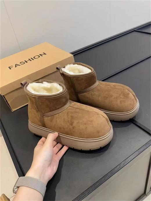 F011224冬季2025新款爆款丑萌大头靴雪地靴 商品图3