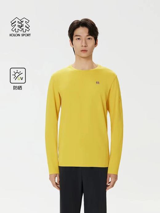F011261户外长袖T恤男士防晒UPF50+热压圆领上衣 商品图7