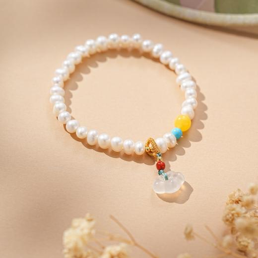 【云汐·珍珠手串】天然复古淡水珍珠手链 送妈妈送爱人 商品图1