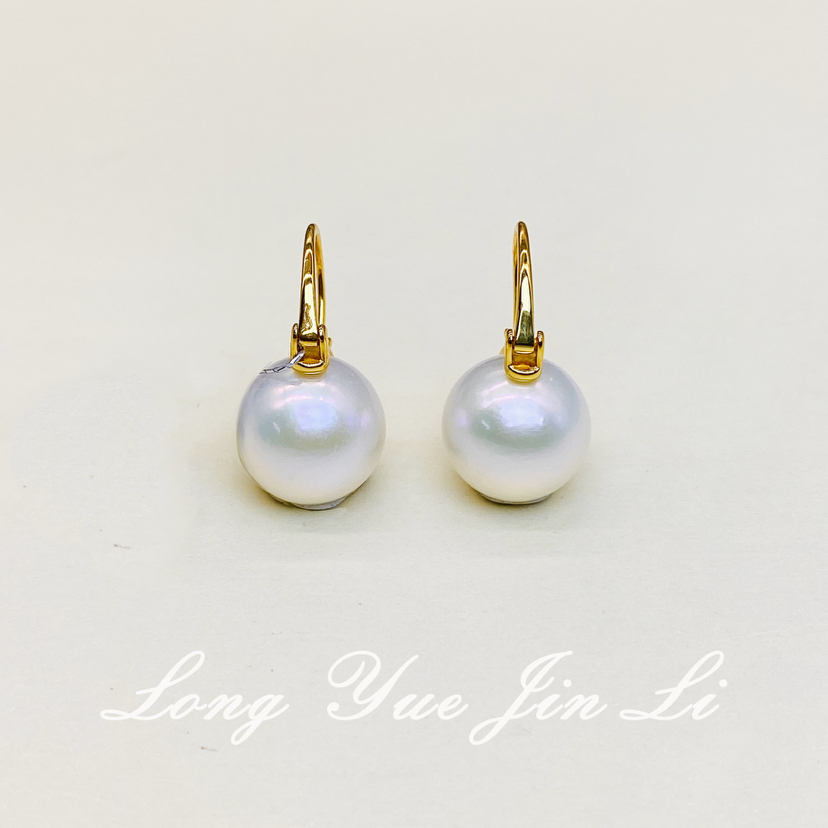 S925珍珠耳饰（淡水）；12-13mm