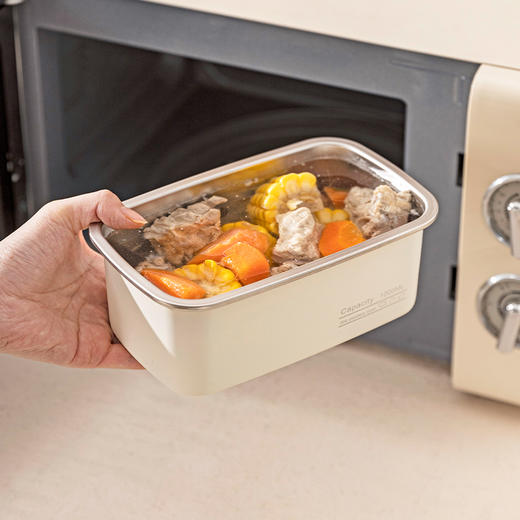 摩登主妇304不锈钢食品级保鲜盒饭盒密封盒水果便当盒冷冻分装盒 商品图2