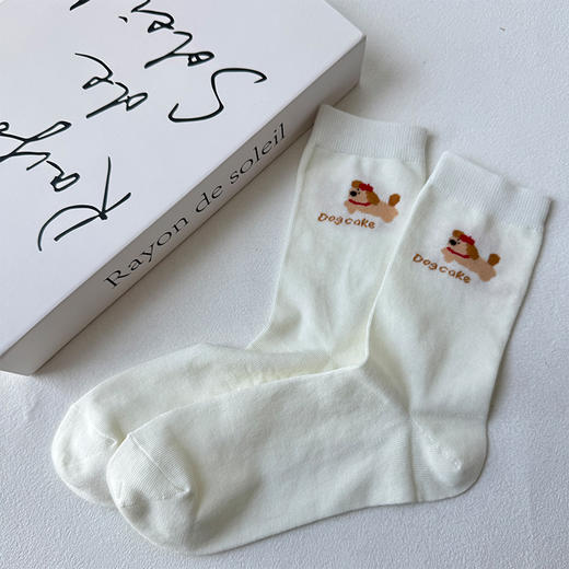 日系小狗基础-简约百搭女袜袜子-纪念日百货门店同款168693269 商品图4