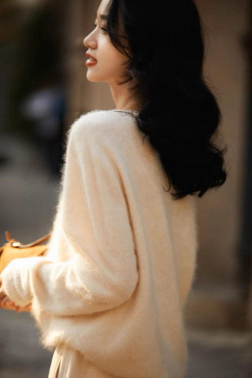 无缝一体工艺拉毛羊毛衫｜澳洲羊毛、山羊绒黄金配比，软糯舒适 商品图1