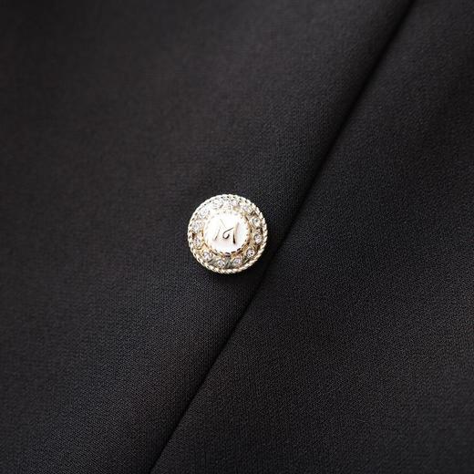 「高货wl」全新升级【铂金会员358/天猫479/差价121】(03931)洛诗琳气质职业通勤风连衣裙2026春季新款V领收腰鱼尾裙 商品图2