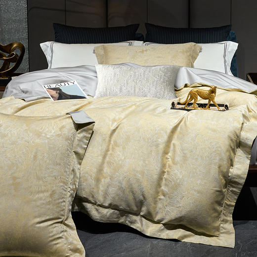 KINGCO京彩100支色织提花四件套------浮影 商品图0