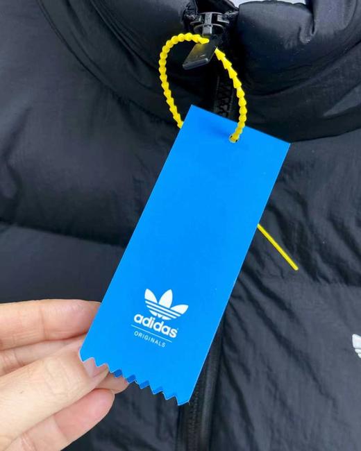 F011215舒适宽松短款三叶草长袖加厚立领羽绒棉服女款 商品图12