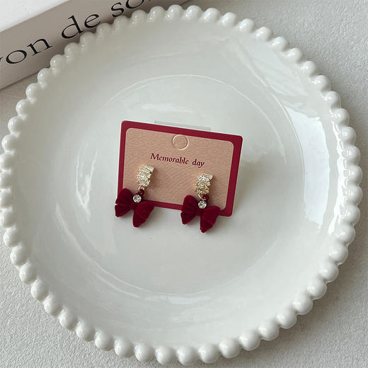 新年红系列甜美可爱银针耳环-纪念日百货门店同款168943993 商品图1