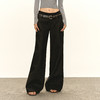Ariseism 美式复古黑色宽松西装裤女春季新款长裤子 商品缩略图0