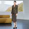 IWY/卡其绿西装套裙女气质通勤职业装高级感秋冬羊毛正装工作服25CS899 商品缩略图2