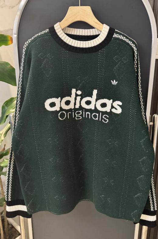 F011269撞色三叶草宽松剪裁针织套头毛衣男女同款 商品图12