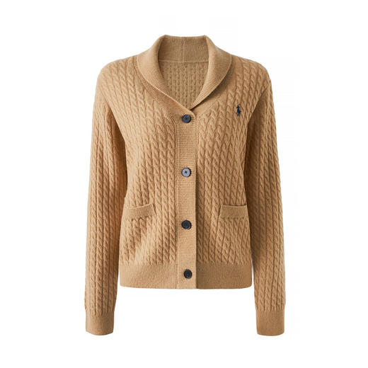 「高货wl」全新升级【铂金会员330/天猫439/差价109】(93616)洛诗琳气质减龄纽花羊毛开衫2026春季青果领刺绣毛衣外套 商品图4